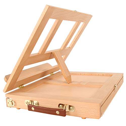 Desk Easel - Table Desk Top Easel Box with Art Supply Storage Drawer, Adjustable Easel for Painting, Drawing & Sketching