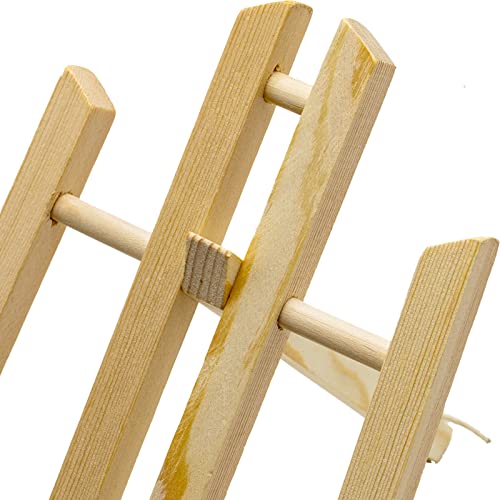 2 Pack Wooden Tabletop Art Display Easels, Small Painting Easel 30cm, Desktop Holder Stand for Displaying Canvas Paintings,Drawing, Weddings, Kids Arts & Crafts