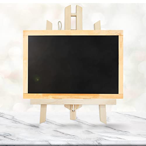 2 Pack Wooden Tabletop Art Display Easels, Small Painting Easel 30cm, Desktop Holder Stand for Displaying Canvas Paintings,Drawing, Weddings, Kids Arts & Crafts