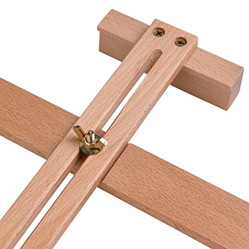 MEEDEN Tabletop H-Frame Studio Easel, Adjustable Beechwood Art Craft Painting Display Easel, Portable Desktop Wooden Easel Stand for Artist, Beginners & Students, Holds Canvas up to 21"