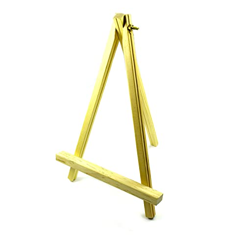 Natura Wooden Tabletop Art Display Easels, Small Painting Easel, Desktop Holder Stand for Displaying Canvas Paintings,Drawing, Weddings, Kids Arts & Crafts