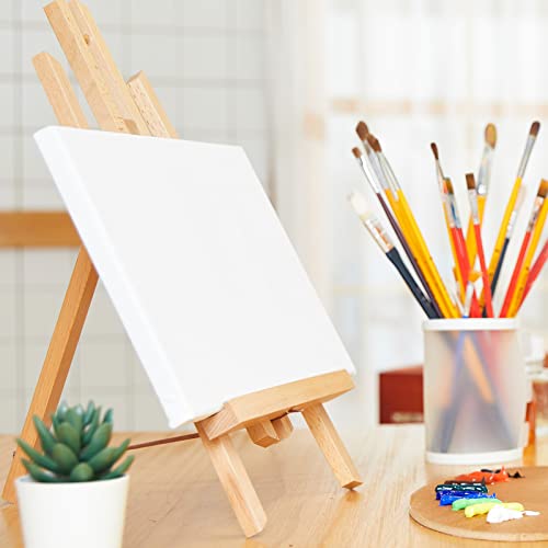 2 Pack Wooden Tabletop Art Display Easels, Small Painting Easel 30cm, Desktop Holder Stand for Displaying Canvas Paintings,Drawing, Weddings, Kids Arts & Crafts
