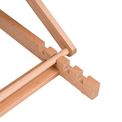 MEEDEN Tabletop H-Frame Studio Easel, Adjustable Beechwood Art Craft Painting Display Easel, Portable Desktop Wooden Easel Stand for Artist, Beginners & Students, Holds Canvas up to 21"