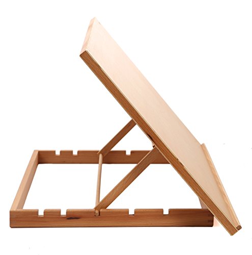 A2 Table Top Easel - Large Adjustable A2 Desktop Table Easel Stand Craft Workstation, Beechwood Drawing Board Table Desk Top Artist Easel, Crafts & Arts, Painting, Drafting, Display Holder Workstation