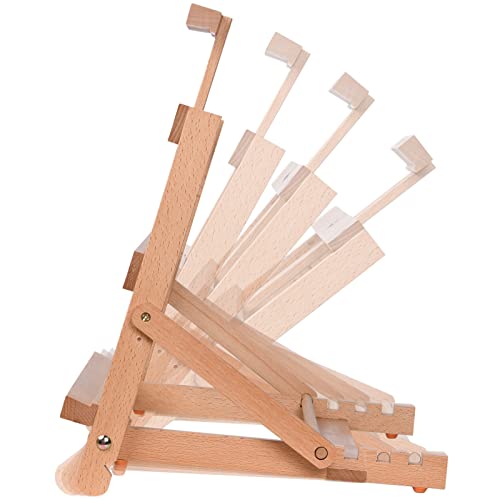 MEEDEN Tabletop H-Frame Studio Easel, Adjustable Beechwood Art Craft Painting Display Easel, Portable Desktop Wooden Easel Stand for Artist, Beginners & Students, Holds Canvas up to 21"