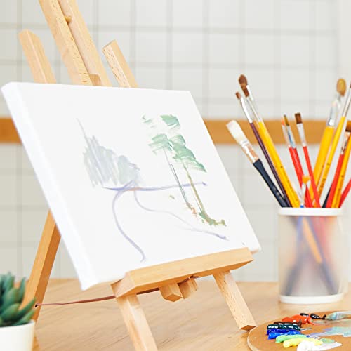 2 Pack Wooden Tabletop Art Display Easels, Small Painting Easel 30cm, Desktop Holder Stand for Displaying Canvas Paintings,Drawing, Weddings, Kids Arts & Crafts