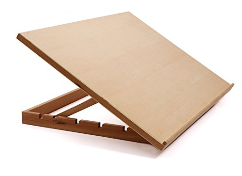 A2 Table Top Easel - Large Adjustable A2 Desktop Table Easel Stand Craft Workstation, Beechwood Drawing Board Table Desk Top Artist Easel, Crafts & Arts, Painting, Drafting, Display Holder Workstation