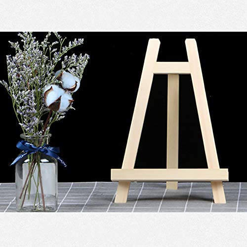 2 Pcs Wooden Table Top Easels, 15x20 cm/5.9x7.87 inch Small Tabletop Display Easel Stand, Mini Artist Canvas Painting Desktop Triangle Easel Holder Stand for Calendar/Drawing/Sketching/Wedding