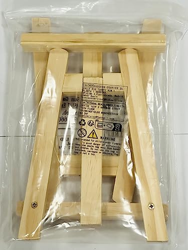 2 Pcs Wooden Table Top Easels, 15x20 cm/5.9x7.87 inch Small Tabletop Display Easel Stand, Mini Artist Canvas Painting Desktop Triangle Easel Holder Stand for Calendar/Drawing/Sketching/Wedding