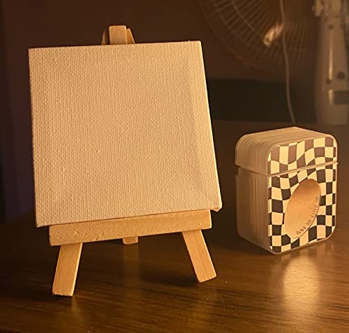 8Pcs Wooden Mini Easel Triangle Frame, Small Tabletop Art Display Easels, Desktop Holder Stand for Paintings, Weddings, Kids Arts & Crafts