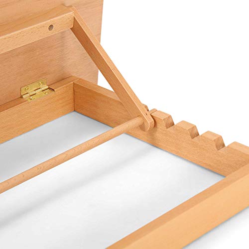 Desk Easel - Large Adjustable A3 Desktop Table Easel Craft Workstation, Beechwood Table Easel Drawing Board, Craft Art Painting Holder Display