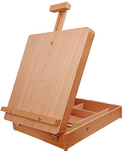 Nuberlic Tabletop Easel Beech Wood Painting Easel Art Easel Stand Suitable for Painters,Adults