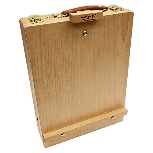 Mont Marte Adjustable Easel Wood Table Sketch Box Easels, Portable Art Easel for Painting and Drawing