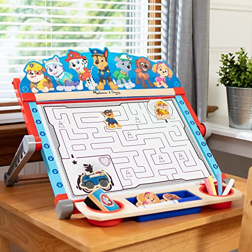 Melissa & Doug PAW Patrol Wooden Double-Sided Tabletop Art Centre Easel