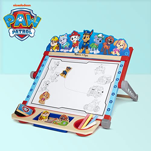 Melissa & Doug PAW Patrol Wooden Double-Sided Tabletop Art Centre Easel