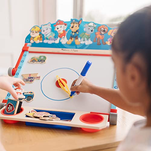 Melissa & Doug PAW Patrol Wooden Double-Sided Tabletop Art Centre Easel