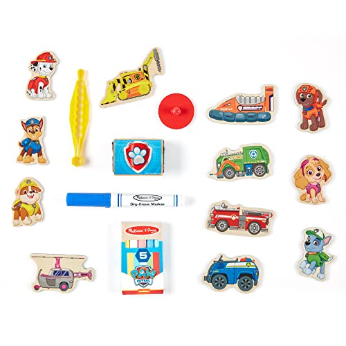 Melissa & Doug PAW Patrol Wooden Double-Sided Tabletop Art Centre Easel