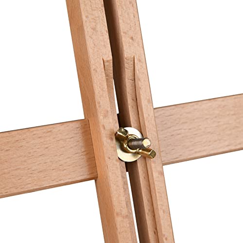 MEEDEN Extra Large Tabletop Easel, 38'' High, Solid Beech Wood Table Easel for Painting Canvas 25'' Max, Studio Art Table Easel for Painting, Sketching, Displaying, Ideal for Artists & Beginners