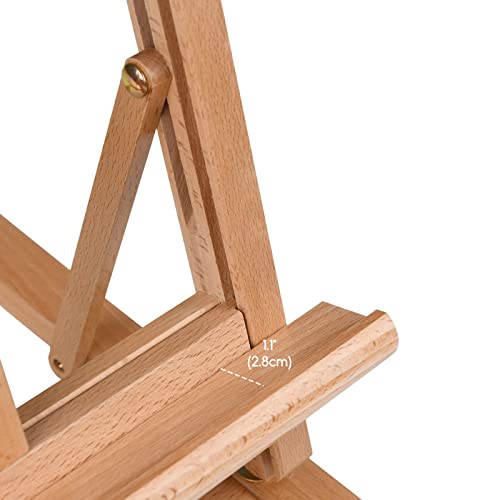 MEEDEN Extra Large Tabletop Easel, 38'' High, Solid Beech Wood Table Easel for Painting Canvas 25'' Max, Studio Art Table Easel for Painting, Sketching, Displaying, Ideal for Artists & Beginners