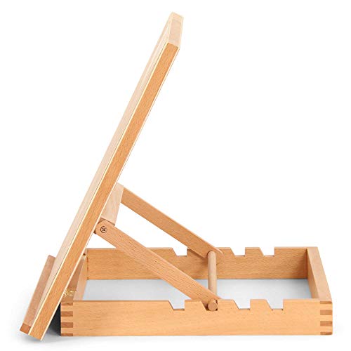 Create Boyne A3 Desktop Table Easel and Craft Workstation, Adjustable Made from Solid Beech Wood for Drawing, Painting, Sketching or Display