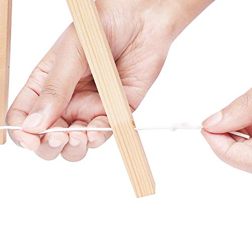 Cettkowns 16" Pinewood Wooden Easel Tabletop Display Easels A-Frame Art Craft Painting Easel Tripod Stand for Kids Student Classroom School Painting Party Table Desktop Easel