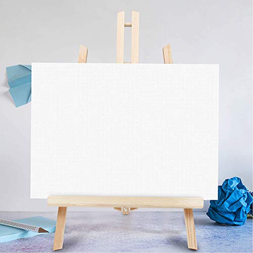 Cettkowns 16" Pinewood Wooden Easel Tabletop Display Easels A-Frame Art Craft Painting Easel Tripod Stand for Kids Student Classroom School Painting Party Table Desktop Easel