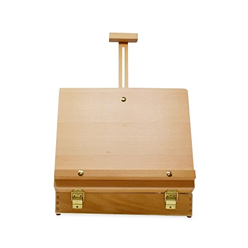 The Art Shop Skipton WYTHOP Landscape Art & Craft Wooden Table Box Easel, Brown