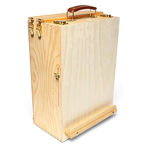 Elements All Media Table Top Easel for Art - 108 Piece Complete Media Box Acrylic, Oil, Painting, Drawing Sketching, 3 Drawer Wooden Easel Set for Artists