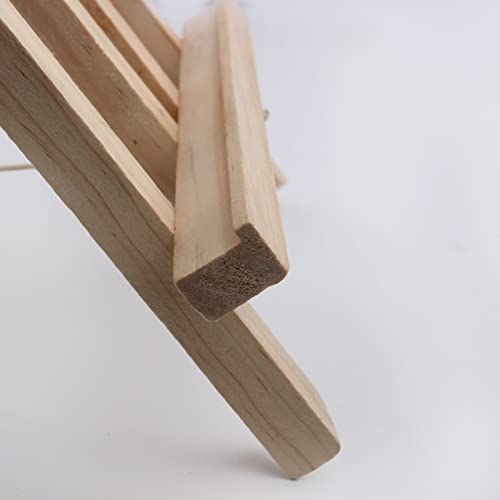 Wooden Small Tabletop Art Display Easels, Desktop Holder Stand, Mini Easel Triangle Frame for Paintings, Weddings, Kids Arts & Crafts