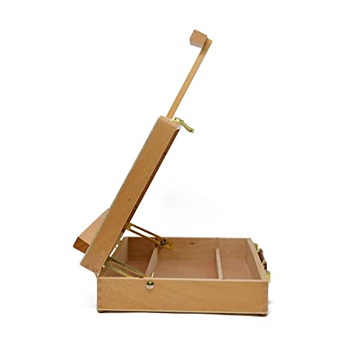 The Art Shop Skipton WYTHOP Landscape Art & Craft Wooden Table Box Easel, Brown