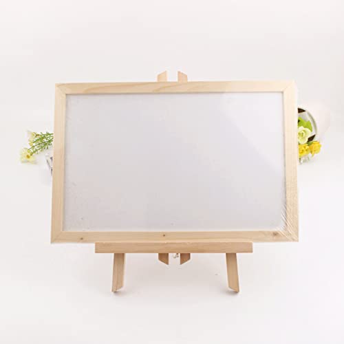 Wooden Small Tabletop Art Display Easels, Desktop Holder Stand, Mini Easel Triangle Frame for Paintings, Weddings, Kids Arts & Crafts