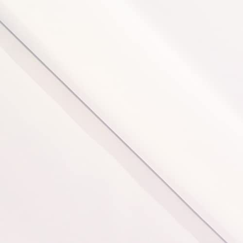 Waterproof Canvas Fabric 7Oz Heavy Duty Thick Outdoor Cover Material 150cm Wide (White, Per Metre)