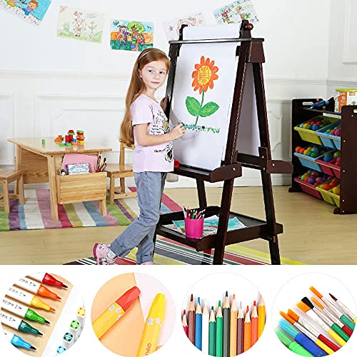 Drawing Paper Roll, White Arts Paper Roll, 44cm x 15m Recycled Wrapping Paper Easel Paper Painting Sketching Paper for Toddlers Children Kids Students
