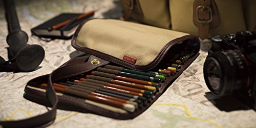 Derwent Canvas Pencil Wrap, 30 Pencils and Accessory Capacity, Professional Quality, 700434
