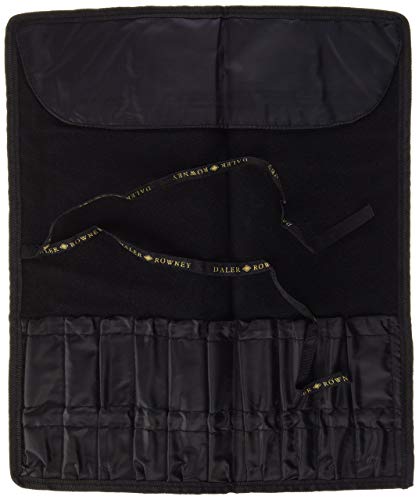 Daler-Rowney Artist Brush Roll Black Storage Carrier Pouch, Ideal for Professional Artists