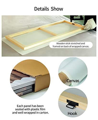 Van Gogh Wall Art Canvas Print Painting Almond Blossom Picture The Van Gogh Classic Arts Stretched and Framed Artwork for Living Room 16x16inchx3