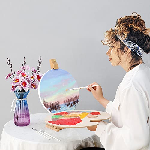 Canvas for Painting Mini Canvas Blank Panels 100% Cotton 3 Pieces for Acrylic Painting Oil Paint Wet Water Art Media