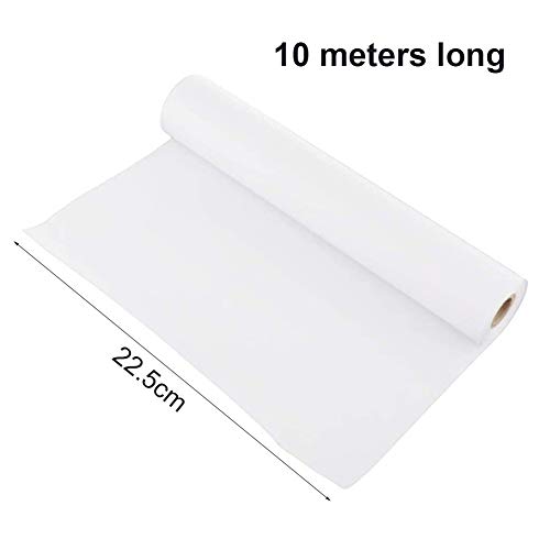 CYH White Drawing Paper Roll – 10 m White Paper Roll – Easel Paper Roll for Children Artists Sketching Painting Craft Project – 22.5 cm Wide