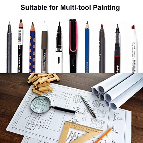 CYH White Drawing Paper Roll – 10 m White Paper Roll – Easel Paper Roll for Children Artists Sketching Painting Craft Project – 22.5 cm Wide