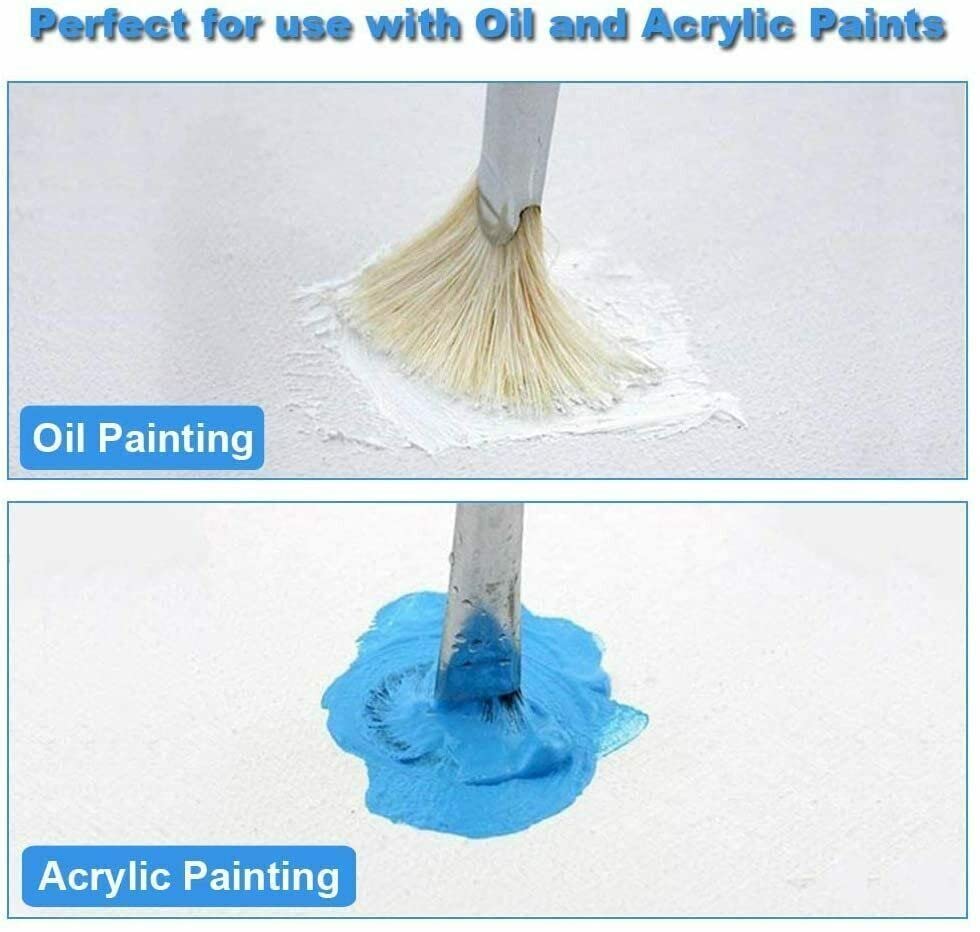 Buystarget 4X Mini Artist Canvases Small 7x7 Cm Framed Art Blank Board Plain Painting UK