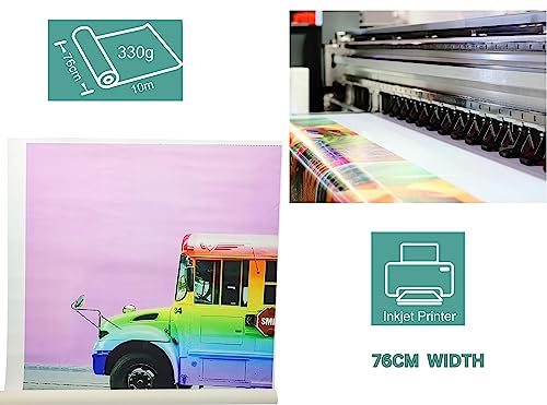EXERZ Cotton Canvas Roll 76cm X 10M, 330gsm - Acrylic Painting, Oil Painting, Inkjet Printing (Cotton)