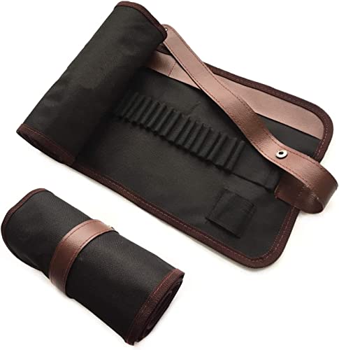 Canvas Pencil Wrap Case, Wartoon 72 Holes Colored Pencil Roll Holder Storage Pouch for Artist, School, Office