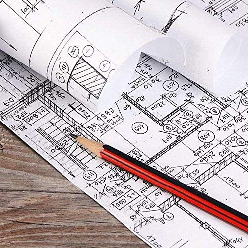 Drawing Paper Roll, 10m Art Paper Roll Easel Paper Painting Roll Paper Sketching Paper Engineering Drawing Paper Drawings Posters Paintings for Graffiti Blueprint 22.5cm A4 Paper roll