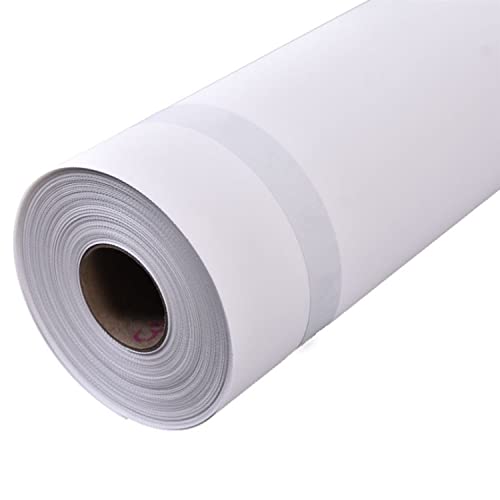 Nisorpa 30 m Canvas Roll for Painting, Cotton Art Canvas Roll, Large White Canvas Roll, Inkjet Canvas Roll, H 60 cm (23.6 in), L 30 m (1181 in)