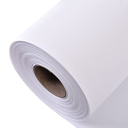 Nisorpa 30 m Canvas Roll for Painting, Cotton Art Canvas Roll, Large White Canvas Roll, Inkjet Canvas Roll, H 60 cm (23.6 in), L 30 m (1181 in)