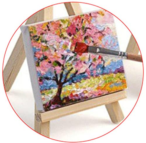 6 Pack Artist Blank Canvas, 30 x 30cm Stretched Canvas Frames Panel Board, Square Art Board For Acrylic Oil Painting