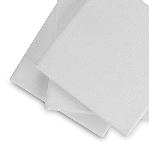 6 Pack Artist Blank Canvas, 30 x 30cm Stretched Canvas Frames Panel Board, Square Art Board For Acrylic Oil Painting