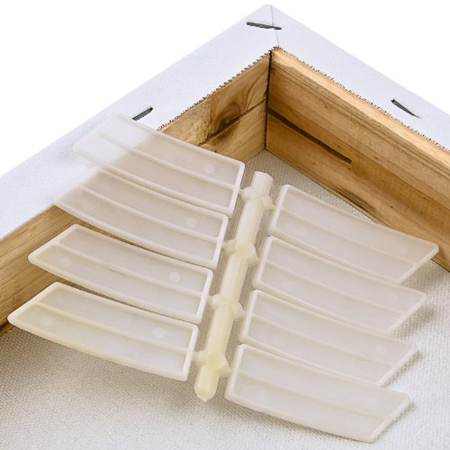 Blank Canvas Stretched on Frame White 40 x 60 cm