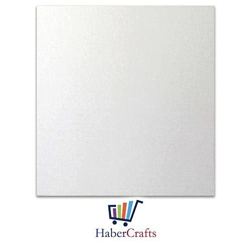 6 X 6” / 15 x 15cm Canvas Panel Stretched Blank Canvas Board Primed Artist Boards 100% Cotton for Oil Paint Acrylic Painting Mixed Media White Canvases Painting Panel (6x6 Inch - 5 Boards)