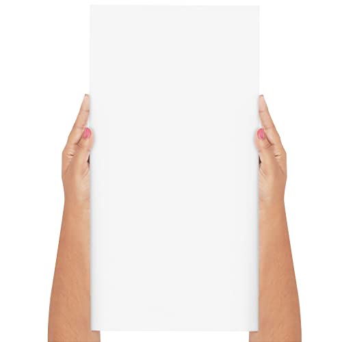Belle Vous 7 Pack Blank Canvas - 30 x 60cm (12 x 24 inches) - Pre Stretched Canvas Panel Boards - Suitable for Acrylic and Oil Painting Also for Sketching and Drawing